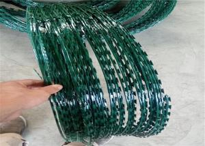 Quality PVC Coated BTO-10 Razor Barbed Wire Fence With High Strength For Fencing wholesale