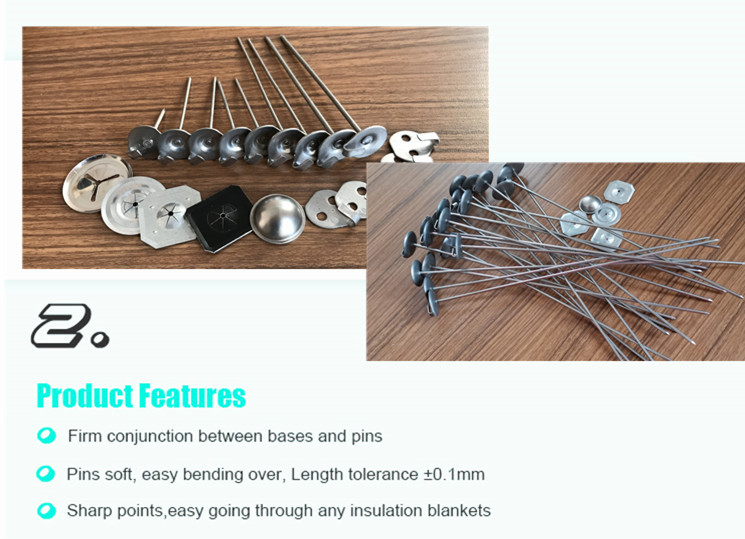 Hook Head Insulation Fixing Lacing Anchors For Removable Turbo Flange Covers