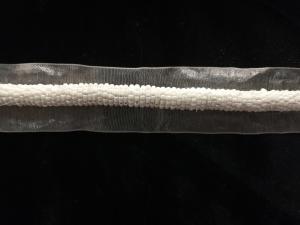 Quality High quality glass beads beaded trimming beading tape white color wholesale