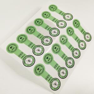 Quality Green Lollipop Food Adhesive Labels Die Cut Stickers For Sealing Boxes Pantone PMS wholesale