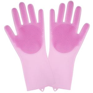Quality Professional Heat Resistant Kitchen Rubber Dish Washing Gloves Silicone Cleaning Gloves wholesale