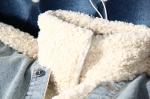 Waterproof Fashion Denim Lambswool Quilting Coat 2020 Winter Lambswool Loose