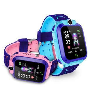 Quality 2G Kids Fitness Watch Teenager gps tracker Q12 Voice Chat Call For Children SOS LBS Location wholesale