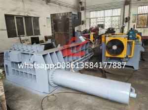 Quality WANSHIDA Hydraulic Scrap Metal Tyre Wire Steel Baling Press Compactor Baler Machine For Sale wholesale