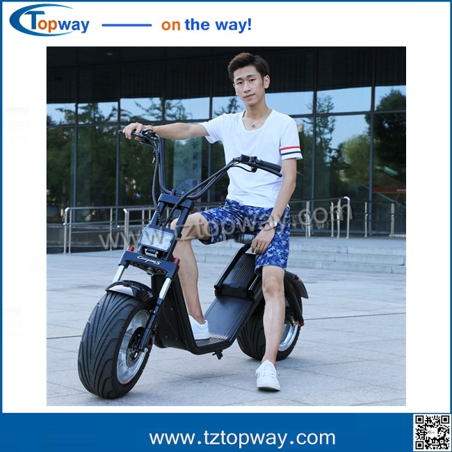 High Quality Two Wheel 1500w Citycoco Scooter, 60V 12ah/20ah Battery Electric harley