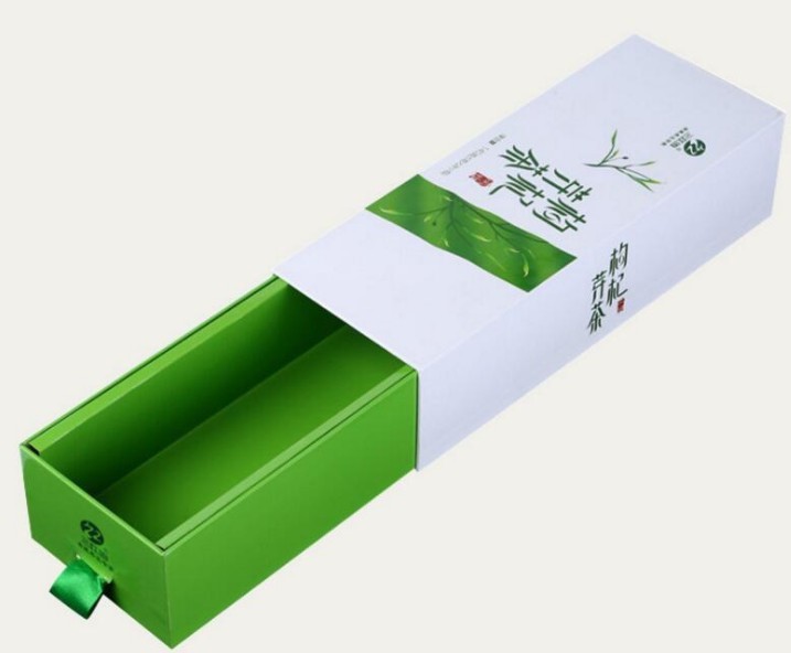slide drawer box tea packaging drawer box flat slide folding tea box