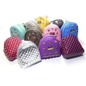Quality ODM Small Backpack Keychain , Glitter Leather Mini Coach Purse Keychain wholesale