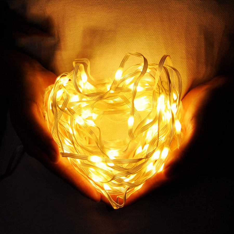 10/20/30M Solar Tube Rope Strip String Lights 8 Modes Christmas LED Fairy Light Outdoor Garden Patio Copper Wire Garland Light