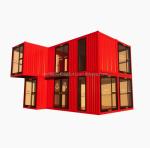 s Modern Double-Story Glass Walls Container House using 50/75/100mm Wave