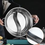 Good Quality Hot Pot Pot Multi-user Hotpot 201 Stainless Steel Shabu Shabu Pots