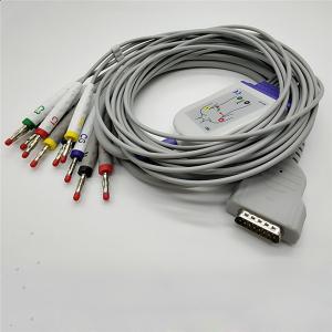 Quality Medical TPU Banana 4.0 Marquette 10 Lead Ecg Cable wholesale