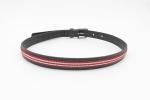 Brown PU Childrens Leather Belts 1.8cm Width With Anti Silver Buckle