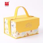 Hot Stamping Perfume Cardboard Gift Boxes , Carry Handle ALLICO 20cm Gift Box