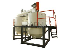 Quality PET Bottle Flakes Hot Washing Machine Recycling 5.5KW SS304 wholesale