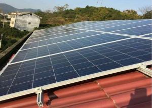 China Aluminium Anodized 12um Bifacial Solar Panels Solar Rooftop Structure on sale