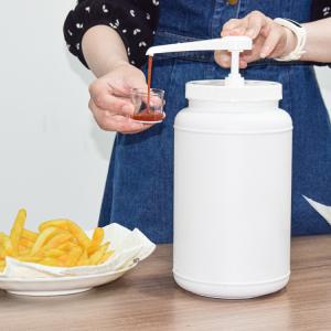 Quality Plastic HDPE PP Syrup Dispenser Pump For 3000ML Empty Plastic Container Bottle wholesale