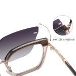 Butterfly Frame Clip On Magnetic Glasses Blue Light Blocking Sunglasses