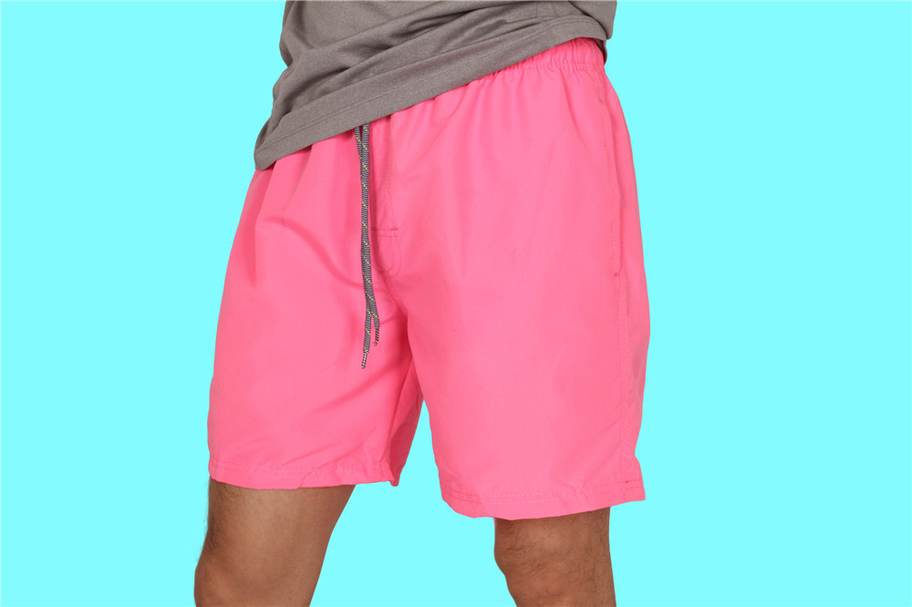 Stockpapa Solid Color Mens Quick Dry Swim Shorts