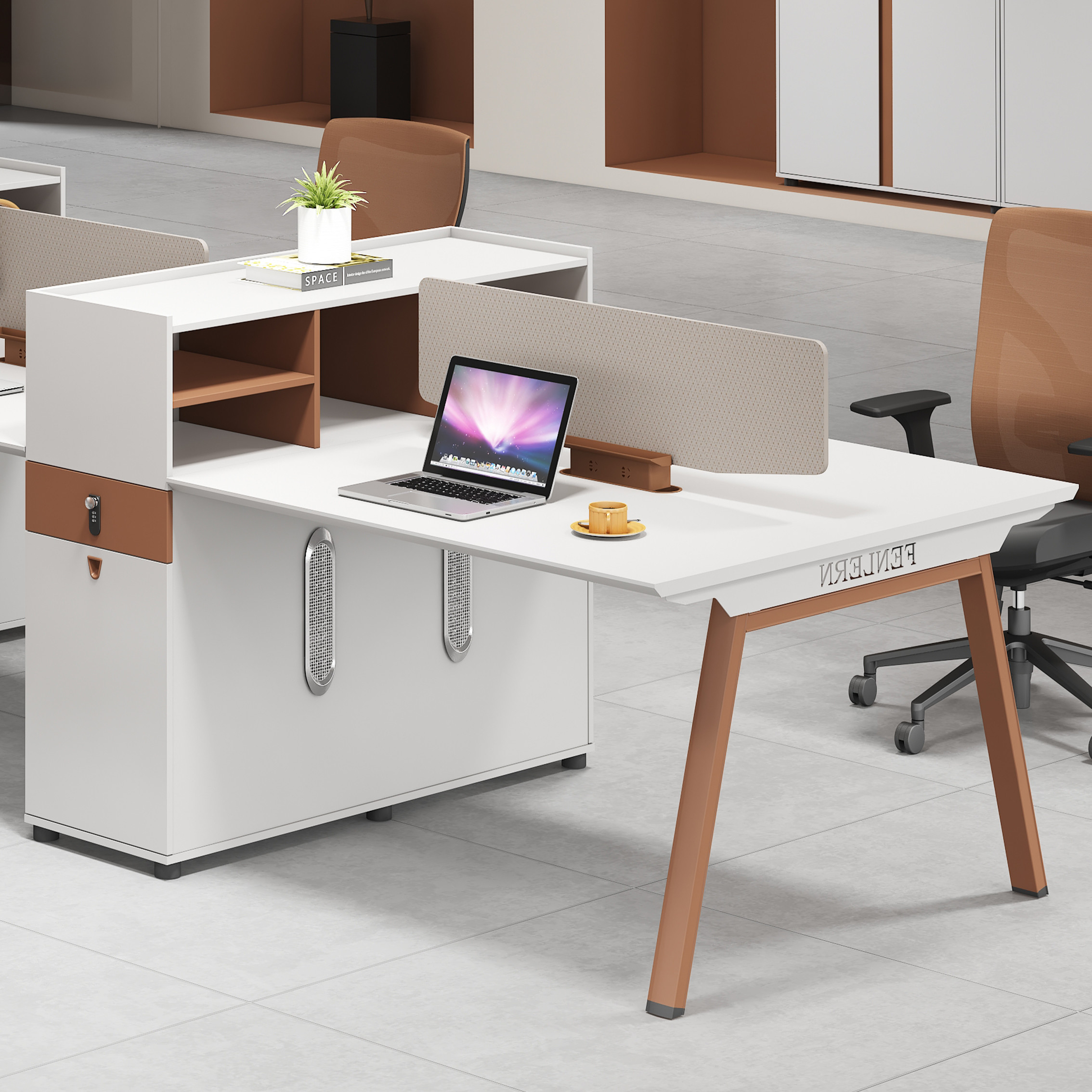Modern 2 4 6 Person Office Desks Office Cubicle Workstation Desk Table Open Modular Office Furniture Workstation Desk