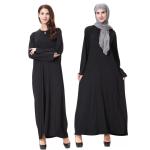 TWILL Style 68 Inches Jet Black Good Color Fastness Polyester Fabric For Dubai
