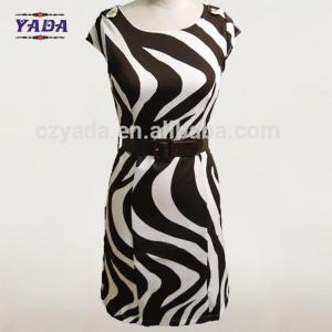 Quality Long print elegant spring summer woman evening lady women long dress for sleeveless design wholesale