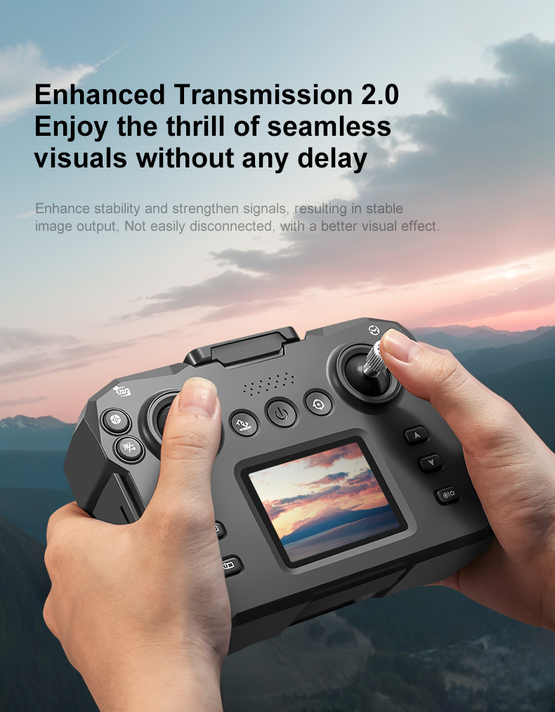 K12 Drones Design Foldable Helicopter with Screen Remote Wifi FPV Obstacle Avoidance and Other Image Transmission Distance