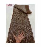 Bridal Dress Fabric High Quality Beaded Austria Embroidery African French Tulle