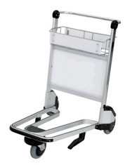 Portable 3 Wheels Smart Cart Airport , Luggage Cart Trolley For Hotel Staff, Airport Luggage Trolley