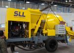 Industrial Concrete Mixer Pump , Diesel Concrete Pump 40 Feet Container