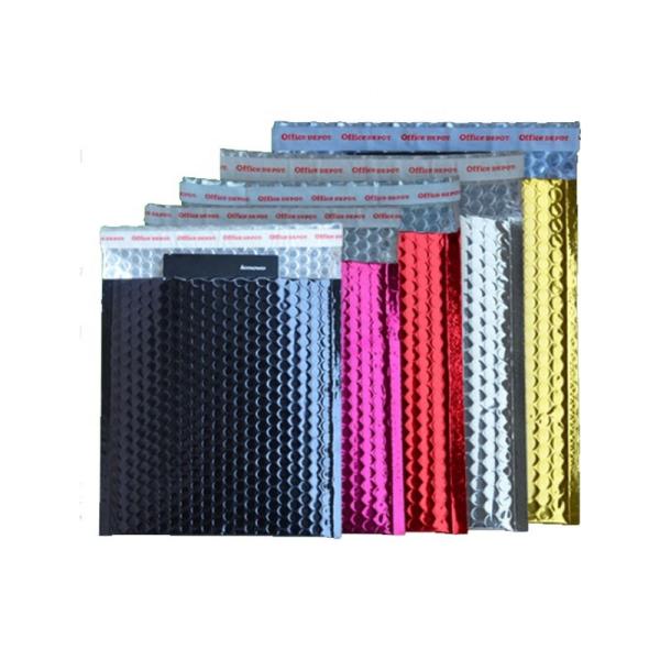 OEM Holographic Bubble Mailers Aluminum Foil Mailers Colored air shipping Bubble
