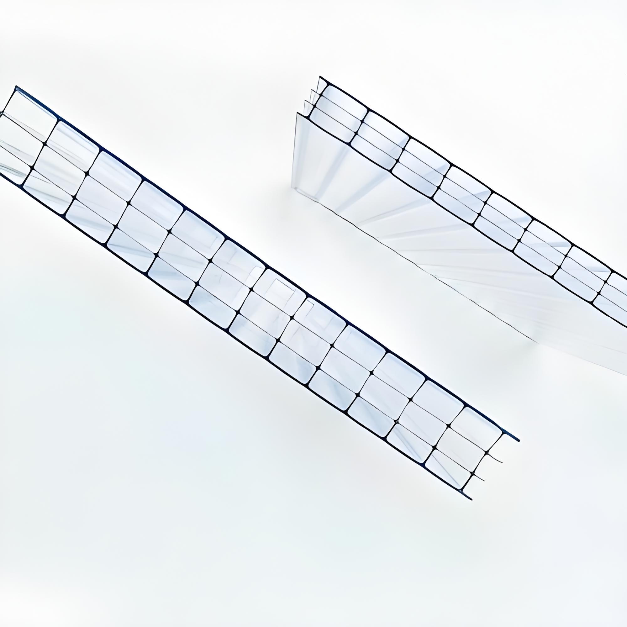 OEM transparent 20mm Four-Layer Plastic Polycarbonate hollow Sheet with Excellent Thermal Insulation and Impact Resistance