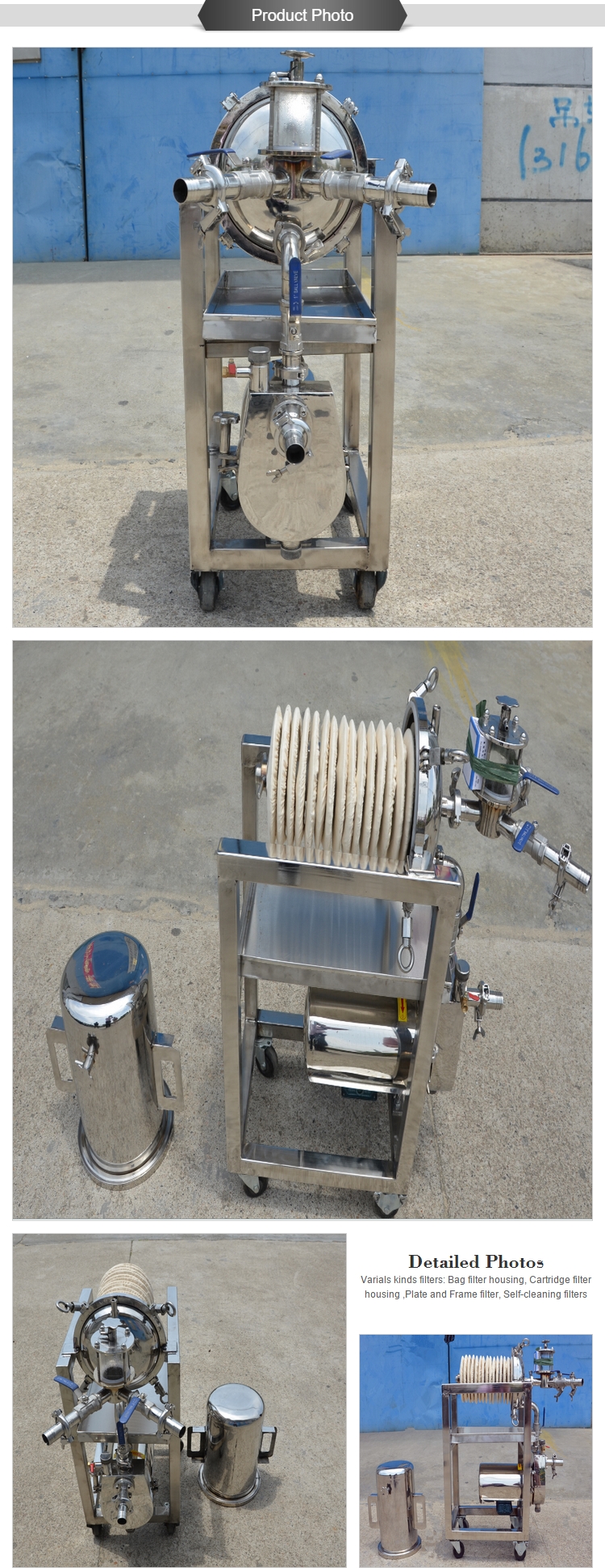 22KG High Precision Automatic Grape Wine Filter Machine with Diatomite Filter Media