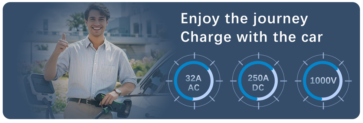 CE Certified EV CCS1 to CCS2 Adapter for Fast Charging Stations by BYD Automatic Compatibility