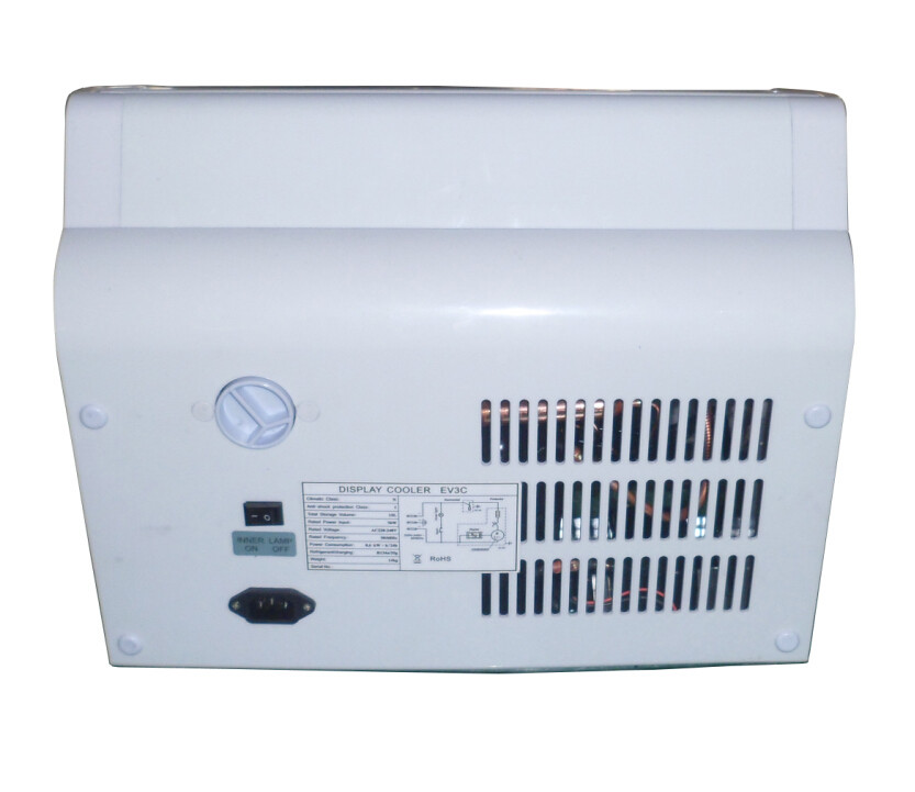 15 liter OEM chocolate display cooler with inner led light SC15