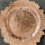 Hot Sale Transparent Acrylic Wedding Charger Plates Table Decoration Wedding