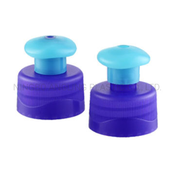 28mm 24mm Plastic Screw Push Pull Cap in Colors