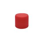 15/410 Trial Bottle 15MM Red Ribbed Screw Vial Cap