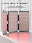 850nm 660nm Non Tilted Infrared Red LED Light Therapy Pad 79x47cm