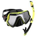 Tempered Glass Lens Diving Mask Junior Snorkel Set Silicone PC PVC