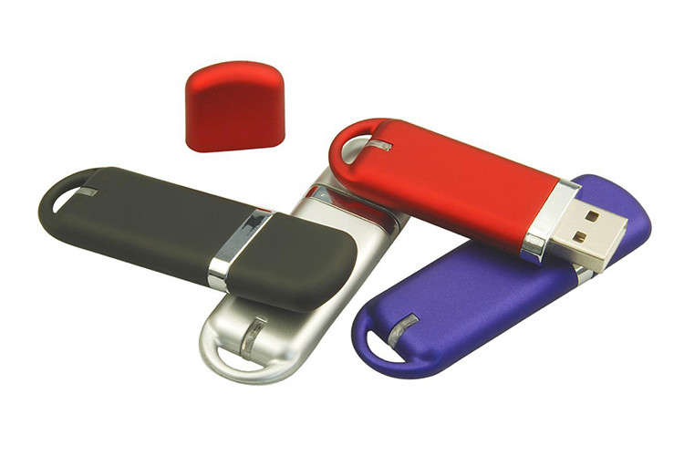 Plastic 3.0 8G USB blue color with customized logo and package