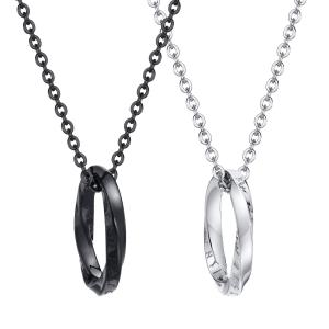 Quality Elegant Fashion Style Silver Stainless Steel Round Pendant Necklace with Roman Numerals wholesale