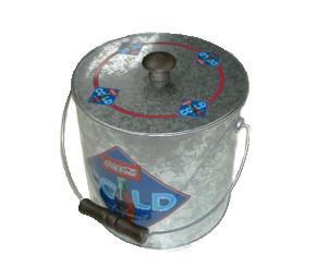 Cheap 180x182Hmm Ice Cmyk PMS Printing Metal Tin Bucket With Handles for sale