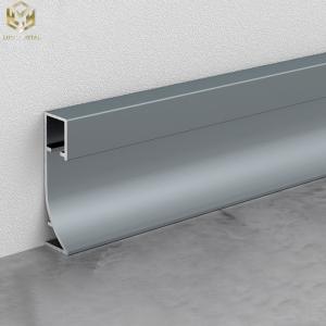 Quality Fireproof Aluminum Baseboard Molding 2.5m Length For Commercial Flooring wholesale