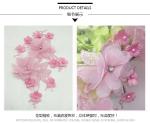 Polyester 3D flower embroidered Lace fabric with bead for women garments