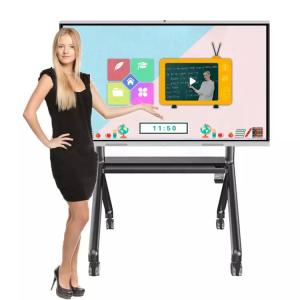 Quality IR Touch 86 Inch Smart Board LCD Leaning Teaching Interactive Panels wholesale