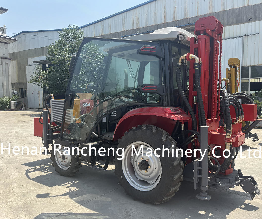 260m Bore Depth Borehole Drilling Machine With 4 Wheels Trailer Mounted Portable Hydraulic Water Well Drilling Machine
