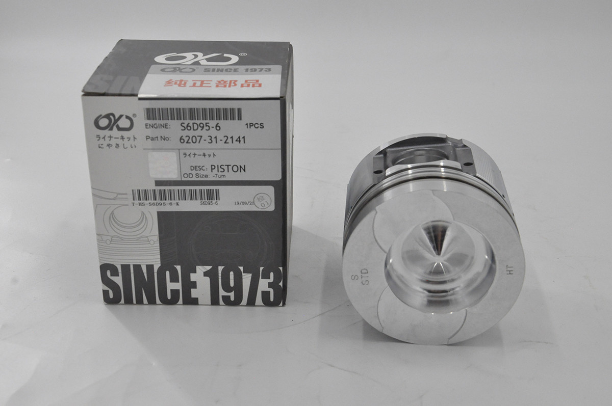 Rustproof Komatsu Spare Parts Excavator Machine Parts Engine Piston 6d95