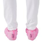Pink Rain Proof Non Skid Shoe Covers Disposable PP