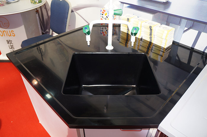 Glare surface epoxy resin school chemical lab Island bench solid anti high temperature