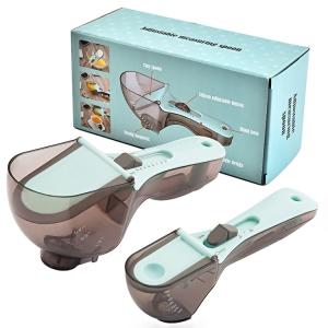 Quality 2pcs Plastic Adjustable Measuring Spoon Set Kitchen Baking Tools wholesale